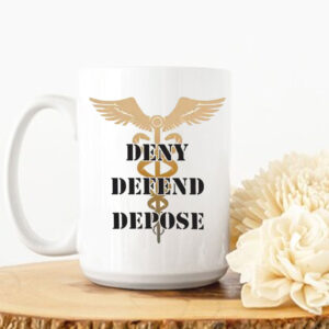 Deny, Defend, and Depose Medical Staff, Rod of Asclepius Mug