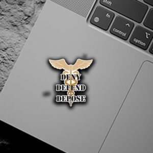 Deny, Defend, and Depose Medical Staff, Rod of Asclepius Sticker ,Car Magnet 5 Deny, Defend, and Depose Medical Staff, Rod of Asclepius Sticker ,Car Magnet
