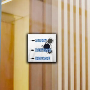 Deny defend depose ceo brian thompson Pin Button