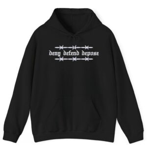 Deny defend depose olde english barbed hoodie shirt