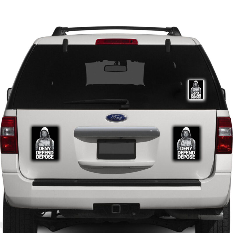 Deny. Defend. Depose. Sticker ,Car Magnet 8 Deny. Defend. Depose. Sticker ,Car Magnet