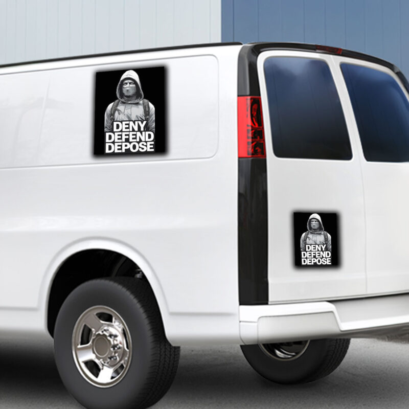 Deny. Defend. Depose. Sticker ,Car Magnet 10 Deny. Defend. Depose. Sticker ,Car Magnet