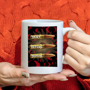Deny,Defend and Depose Themed Bullet Pattern Clothing Mug 7 Deny,Defend and Depose Themed Bullet Pattern Clothing Mug