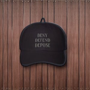 EMBROIDERED Deny Defend Depose Dad Hat Cap