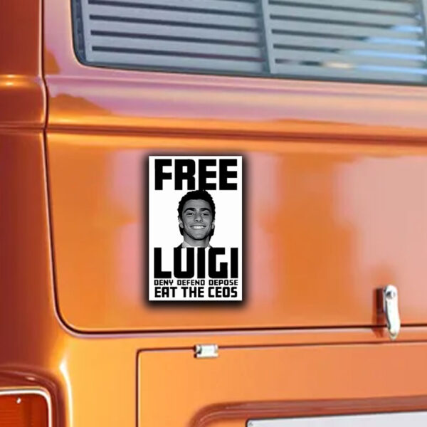 Free Luigi Deny Defend Depose Eat The Ceos Sticker ,Car Magnet