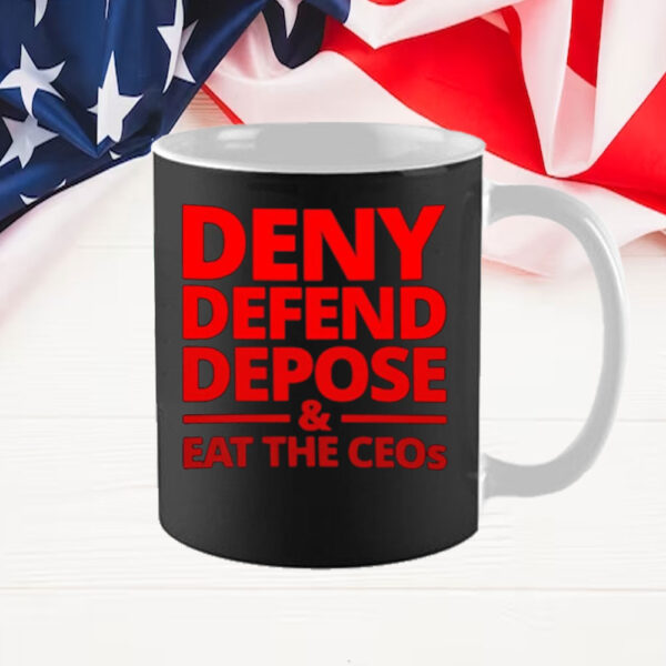 Free Luigi Deny Defend Depose Eat the CEOs Mugs