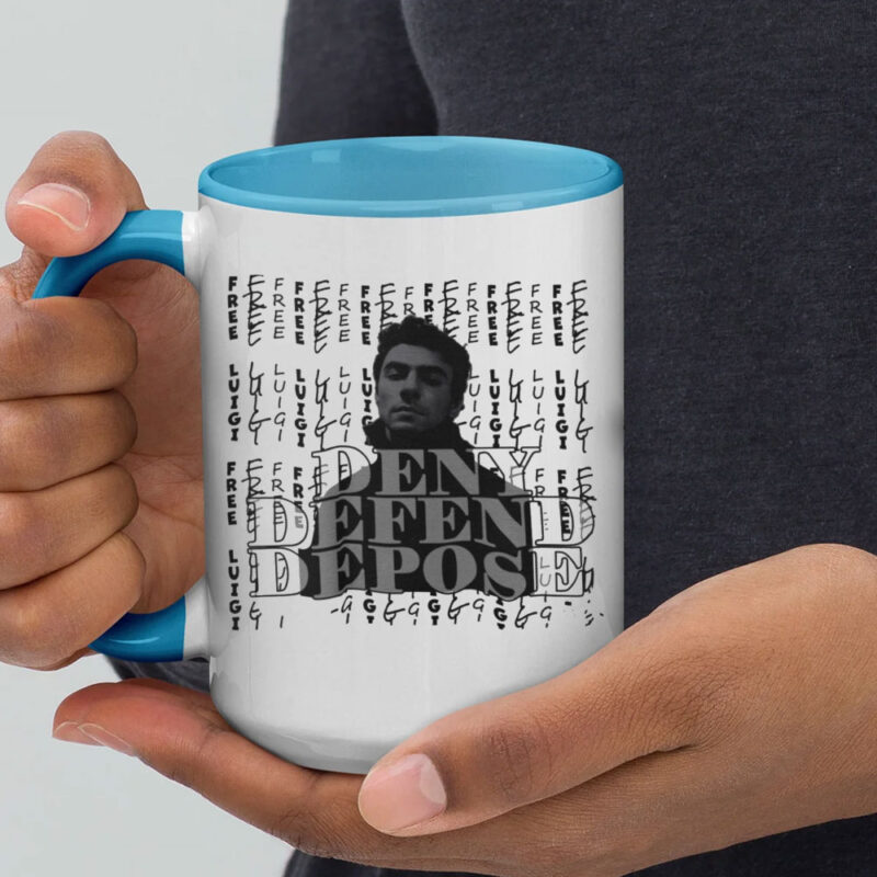 Free Luigi - Deny Defend Depose Graphic Mug 8 Free Luigi - Deny Defend Depose Graphic Mug
