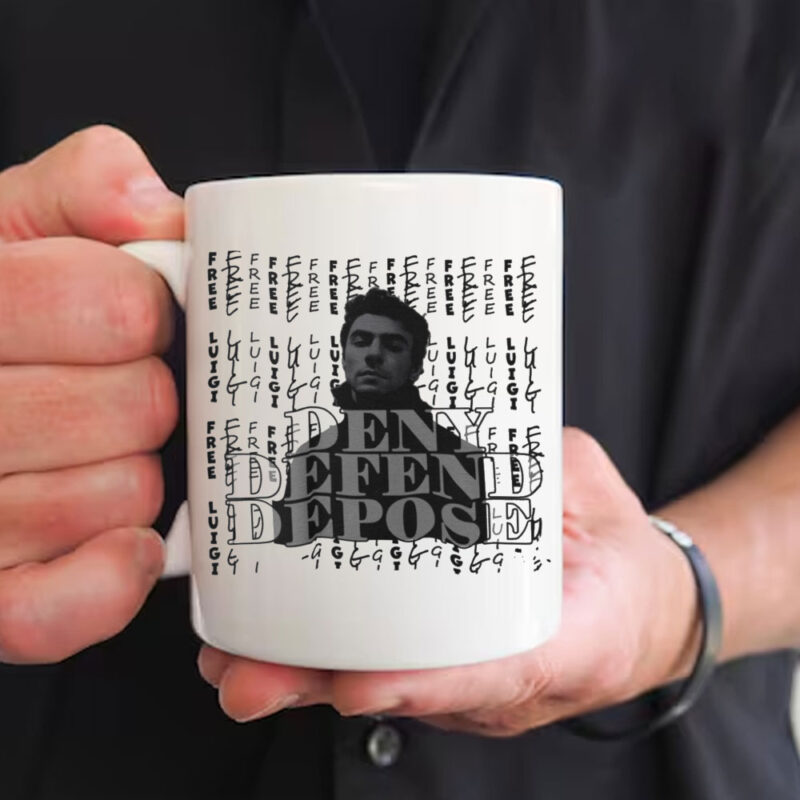 Free Luigi - Deny Defend Depose Graphic Mug 9 Free Luigi - Deny Defend Depose Graphic Mug