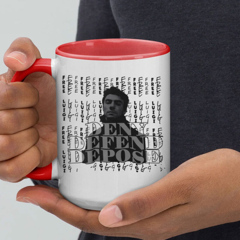 Free Luigi - Deny Defend Depose Graphic Mug 10 Free Luigi - Deny Defend Depose Graphic Mug