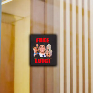 Free Luigi Deny Defend Depose Sticker