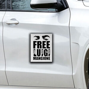 Free Luigi Mangione Deny Defend Depose Sticker ,Car Magnet