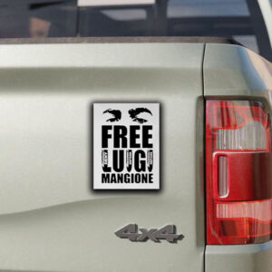 Free Luigi Mangione Deny Defend Depose Sticker ,Car Magnet