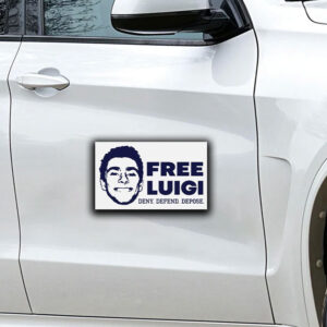Free Luigi Mangione Deny Defend Depose Sticker ,Car Magnets