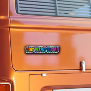 Funny Deny Defend Depose Sticker ,Car Magnets