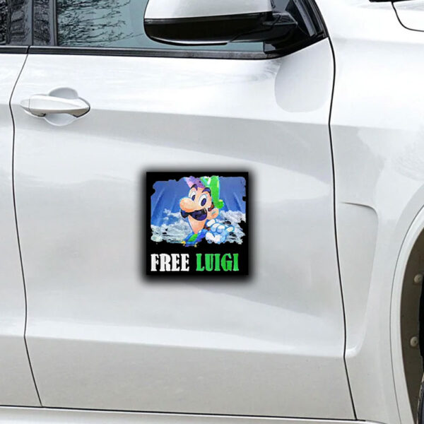 Funny Mario Free Luigi Deny Defend Depose Stay Strong Sticker ,Car Magnet