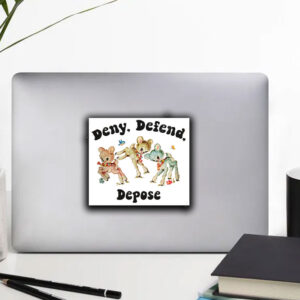 Funny Offensive Deny Defend Depose Sticker ,Car Magnet