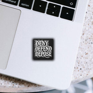 Gothic - Deny Defend Depose Sticker ,Car Magnet