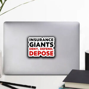 Insurance Giants Deny Delay Defend Sticker ,Car Magnet 5 Insurance Giants Deny Delay Defend Sticker ,Car Magnet
