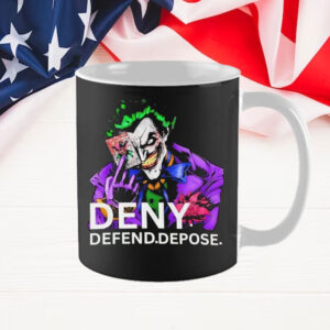 Joker Delay Deny Depose CEO Assassination Mug