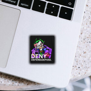 Joker Delay Deny Depose CEO Assassination Sticker ,Car Magnet