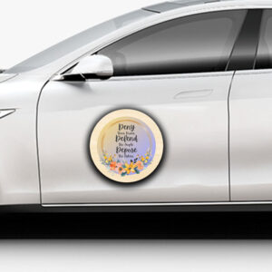 Live Laugh Love Flowers ,Deny Defend Depose Sticker ,Car Magnet