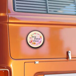 Live Laugh Love Flowers Deny Defend Depose Sticker ,Car Magnet
