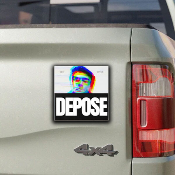 Luigi Mangione Deny Defend Depose Sticker ,Car Magnet ,Bumper Sticker