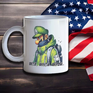 Luigi Mangione Deny Defend Depose Super Mario Mug