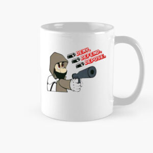 Luigi Mangione Deny Defend Depose cartoon game Mug