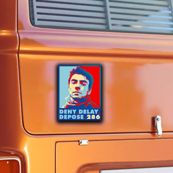 Luigi Mangione Deny Delay Depose LM286 Hope Sticker ,Car Magnet