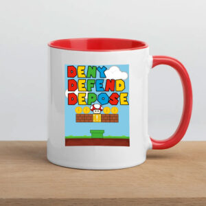 Mario Deny. Defend. Depose. Mug