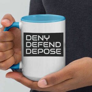Offcial Funny Deny Defend Depose Mugs