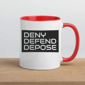 Offcial Funny Deny Defend Depose Mugs