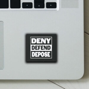 Official BrianThompson,UnitedHealthcare ,Deny Defend Depose Sticker ,Car Magnet