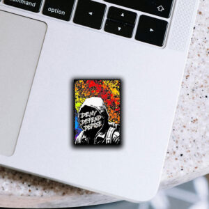 Official Delay Deny Defend Luigi Mangione Vintage Painting Sticker ,Car Magnet