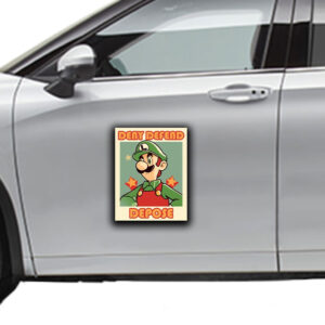Official Deny, Defend, Depose Super Mario Sticker ,Car Magnet