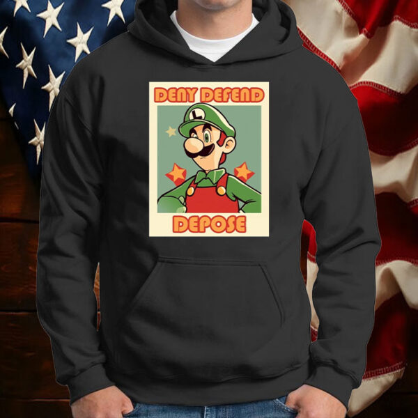 Official Deny, Defend, Depose Super Mario T-Shirt