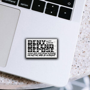 Official Deny Defend Depose – Free luigi Sticker ,Car Magnet