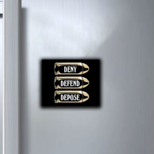 Original Bullet Deny Defend Depose 2024 Pin Button