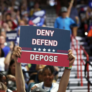 Plastic Yard Sign, Deny Defend Depose UHC Claim Sign