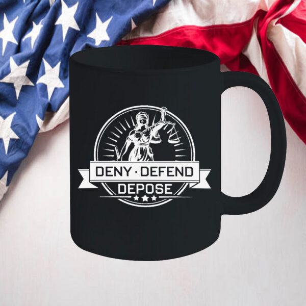 Protest Inspired Apparel ,Deny Defend Depose Mug