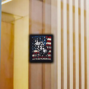 Retro 90s Deny Defend Depose American Flag Sticker ,Car Magnet