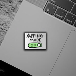 Sillycityco Yapping Mode On Sticker ,Car Magnet