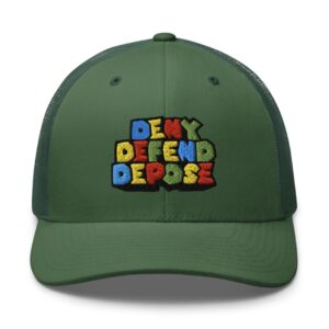 Super Deny Defend Depose Trucker Hat