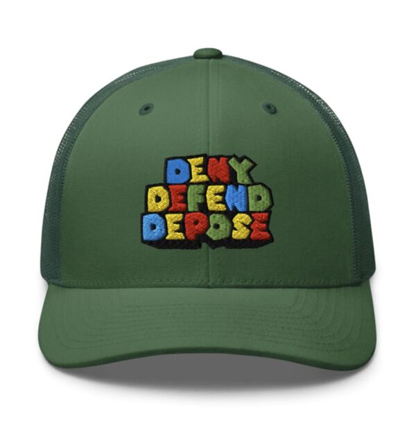 Super Deny Defend Depose Trucker Hat