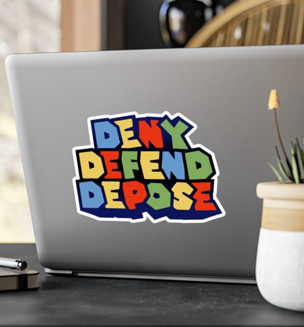 Super Deny Defend Depose Vinyl Decals Stickers