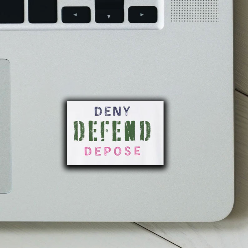 Trending Political Statement ,Deny Defend Depose Sticker ,Car Magnet 8 Trending Political Statement ,Deny Defend Depose Sticker ,Car Magnet