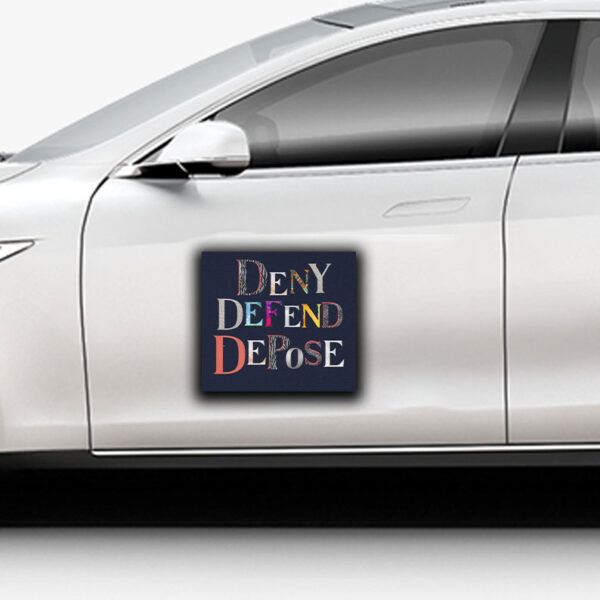 United we Stand - Deny Defend Depose Sticker ,Car Magnets