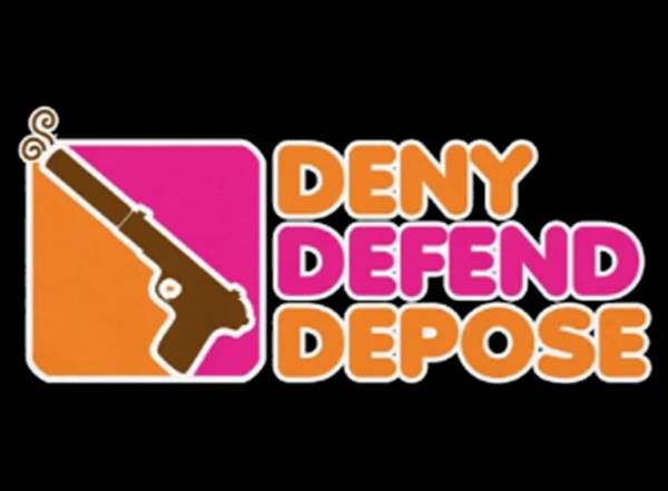 UnitedHealthcare ,Deny Defend Depose Sticker