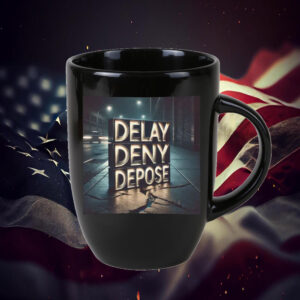 Urban Statement, Delay Deny Depose Mug